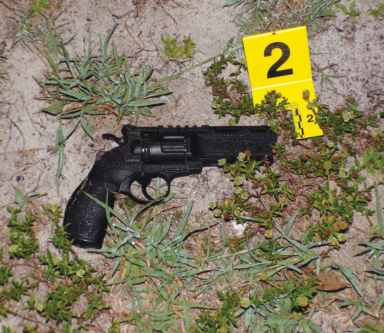 Police recovered this BB gun allegedly used in an attempted armed robbery.